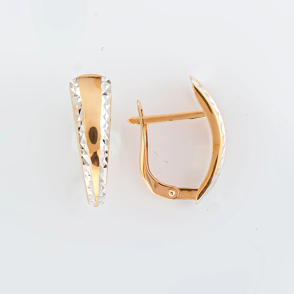 Серьги из красного золота 585 пробы