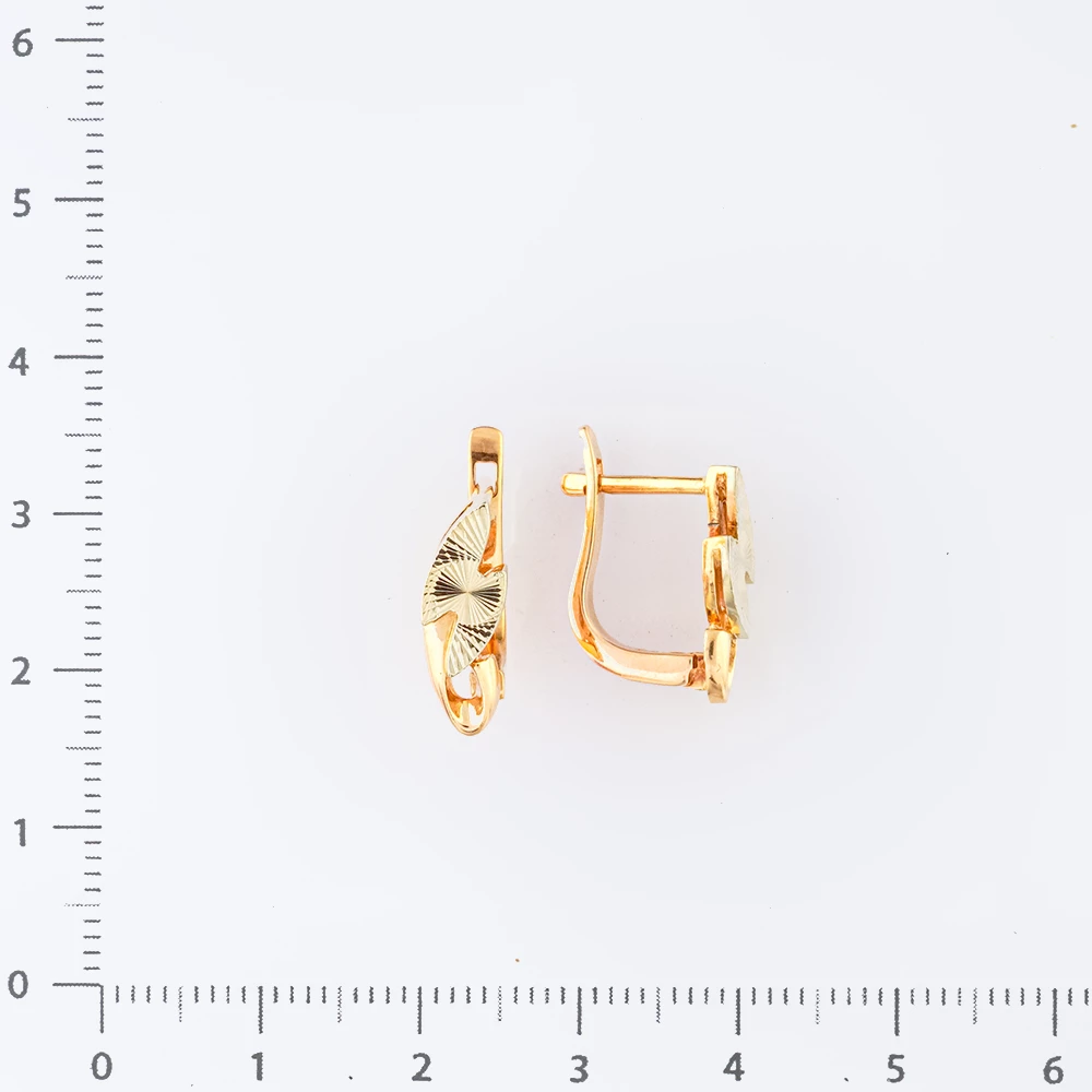 Серьги из красного золота 585 пробы