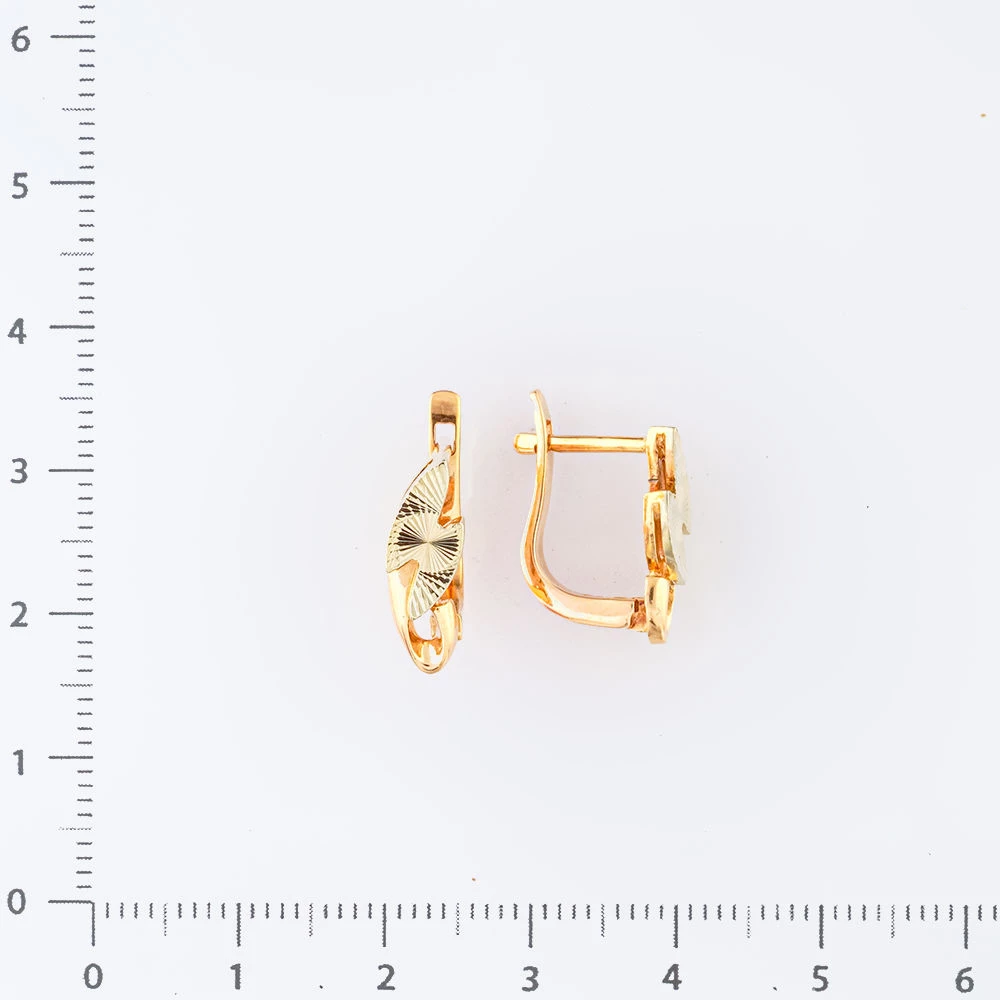 Серьги из красного золота 585 пробы