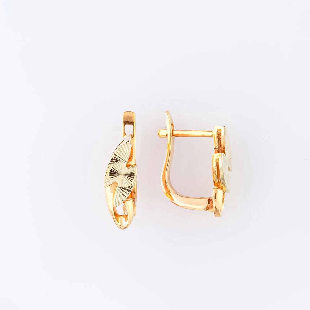 Серьги из красного золота 585 пробы