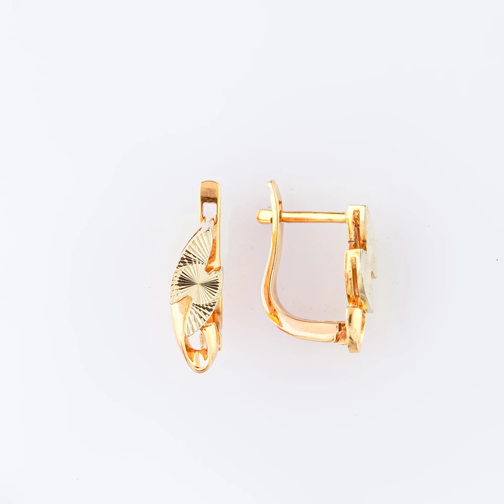 Серьги из красного золота 585 пробы