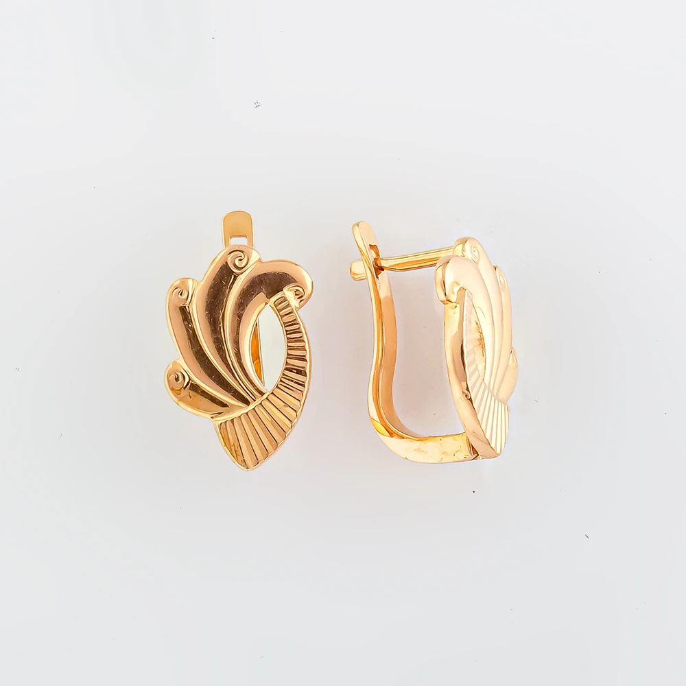 Серьги из красного золота 585 пробы