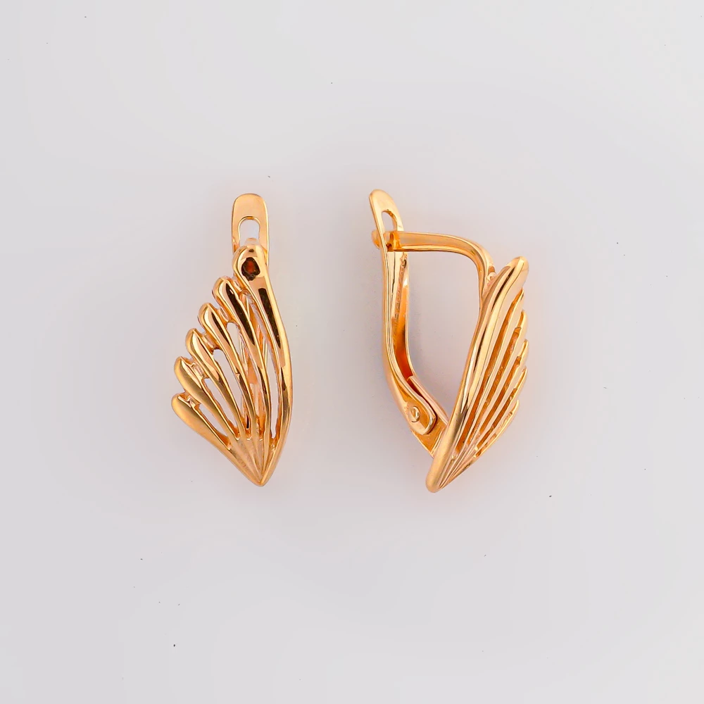 Серьги из красного золота 585 пробы