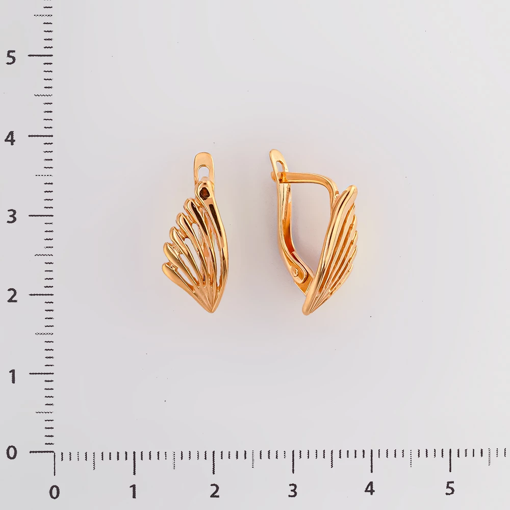Серьги из красного золота 585 пробы
