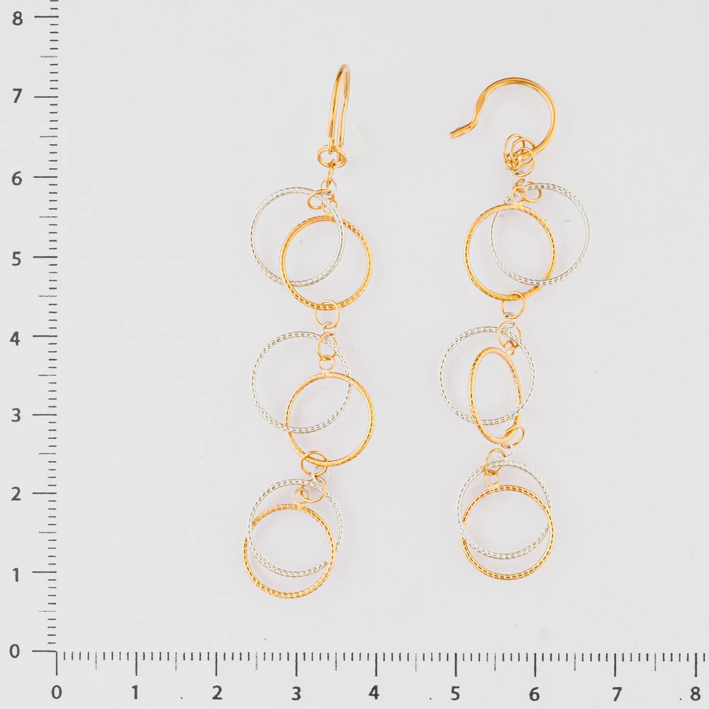 Серьги из красного золота 585 пробы