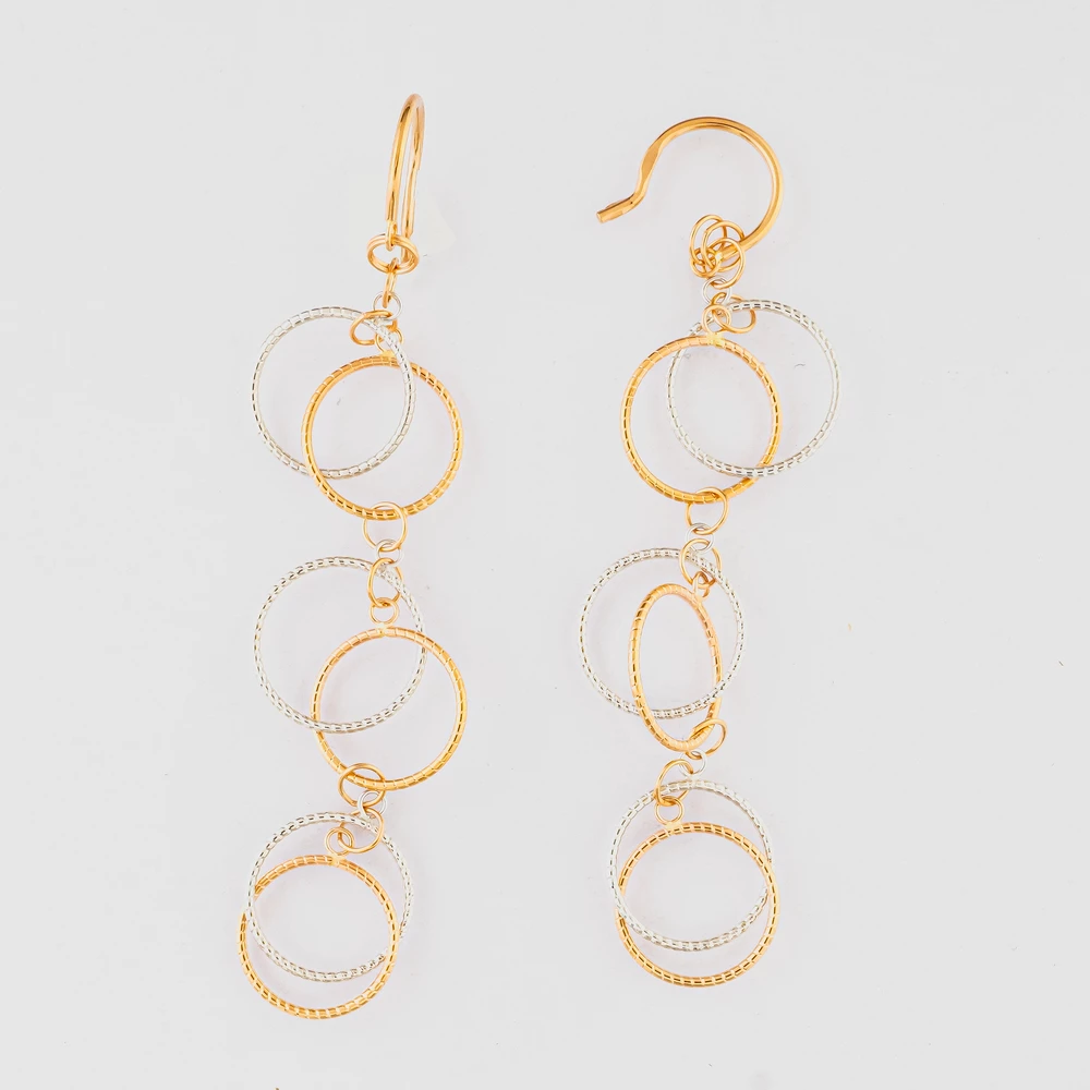 Серьги из красного золота 585 пробы