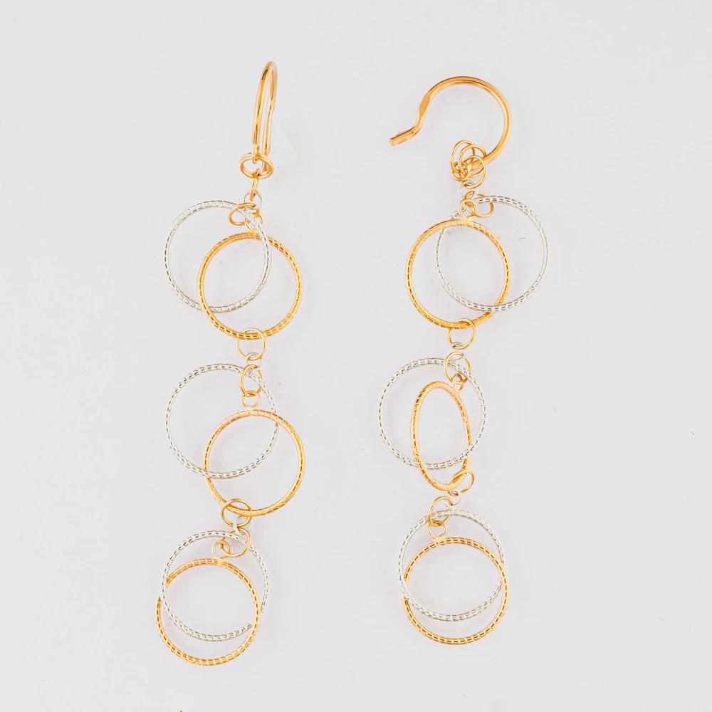 Серьги из красного золота 585 пробы
