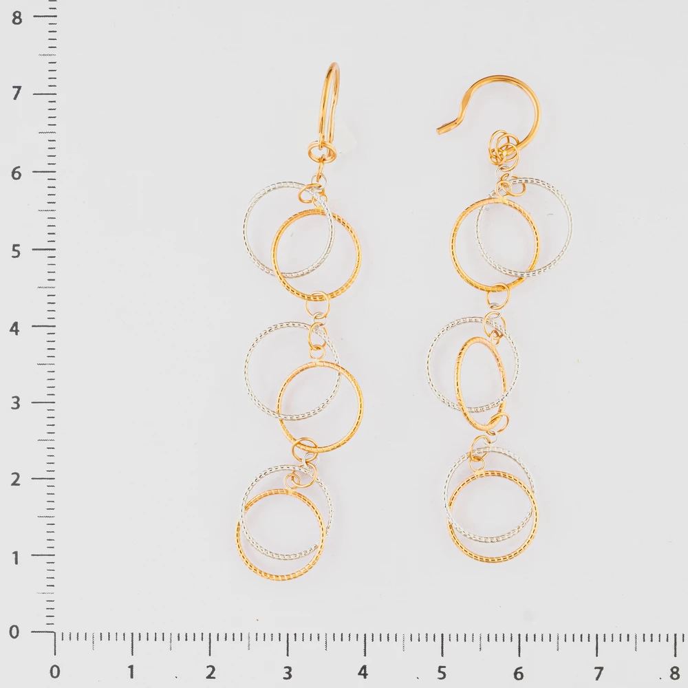 Серьги из красного золота 585 пробы