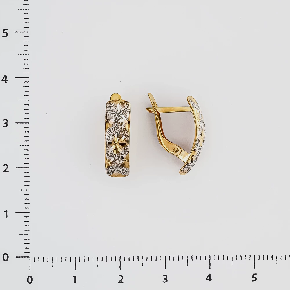 Серьги из красного золота 585 пробы
