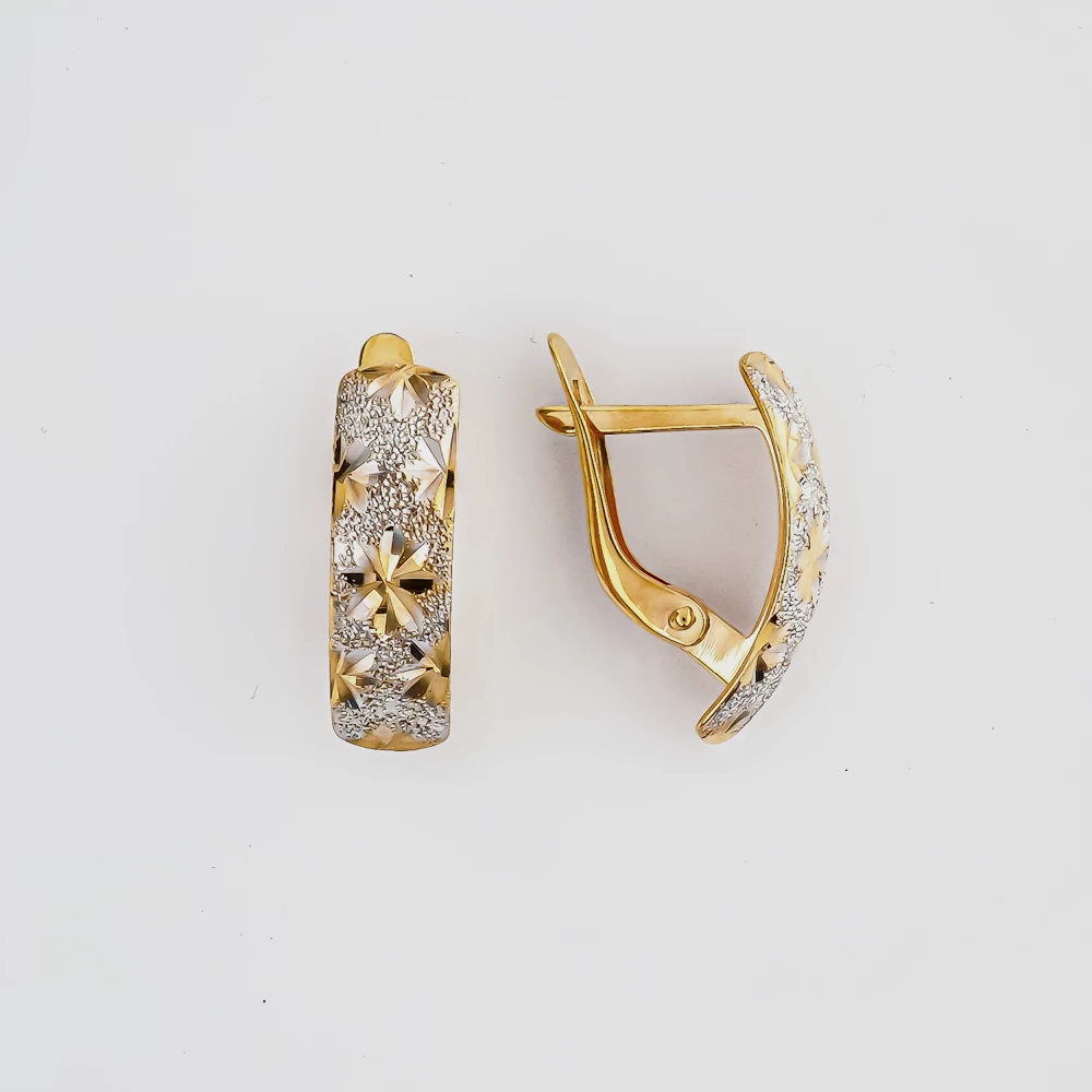Серьги из красного золота 585 пробы