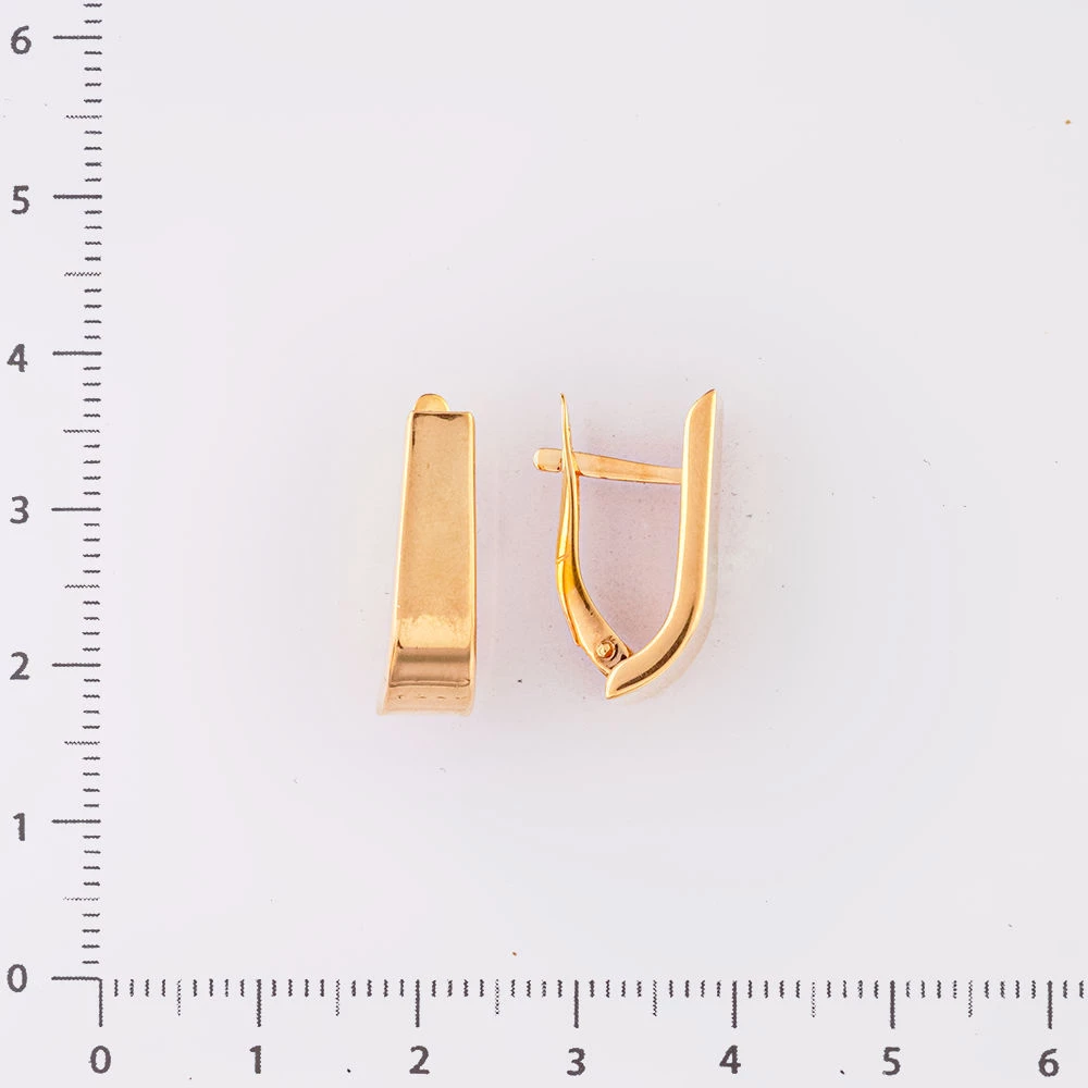 Серьги из красного золота 585 пробы