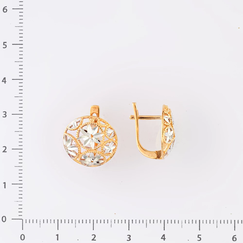 Серьги из красного золота 585 пробы