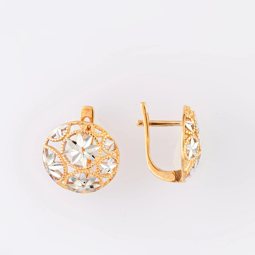 Серьги из красного золота 585 пробы