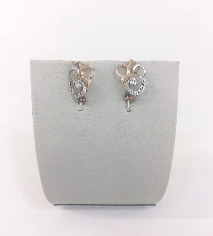 Серьги из красного золота 585 пробы