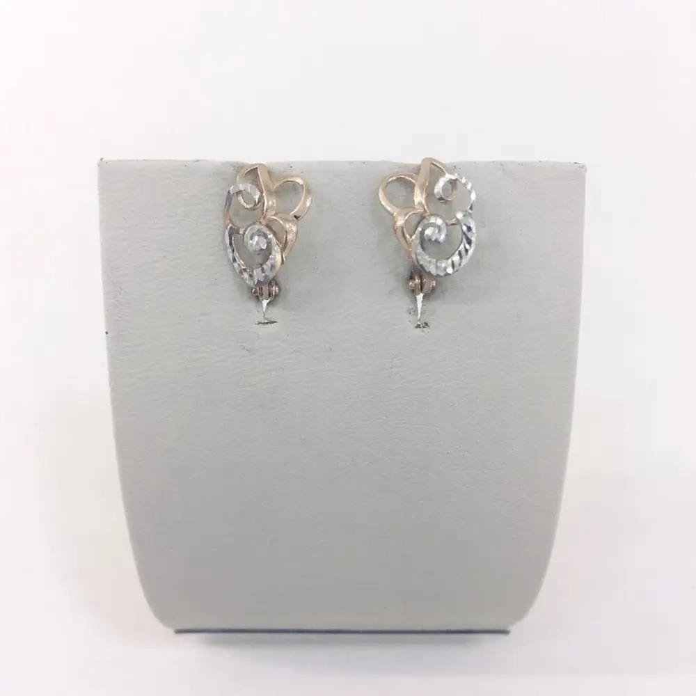 Серьги из красного золота 585 пробы 1