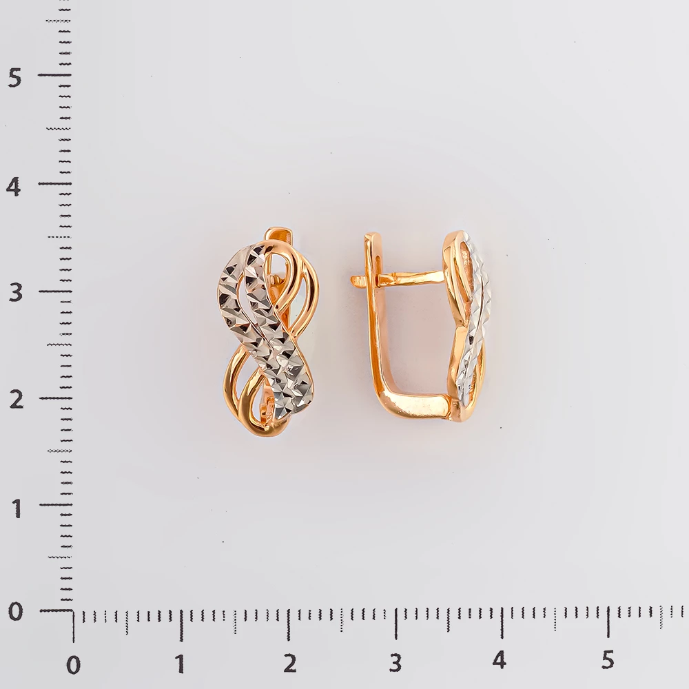 Серьги из красного золота 585 пробы