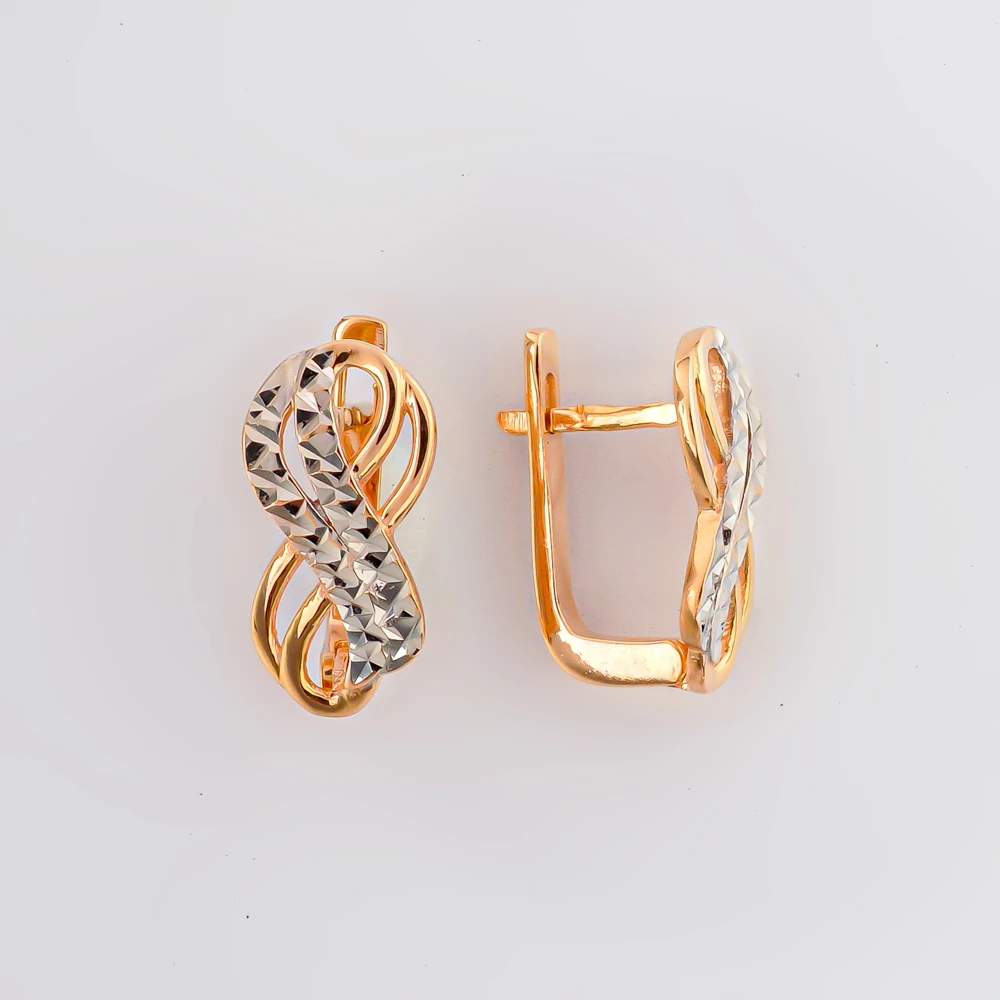 Серьги из красного золота 585 пробы