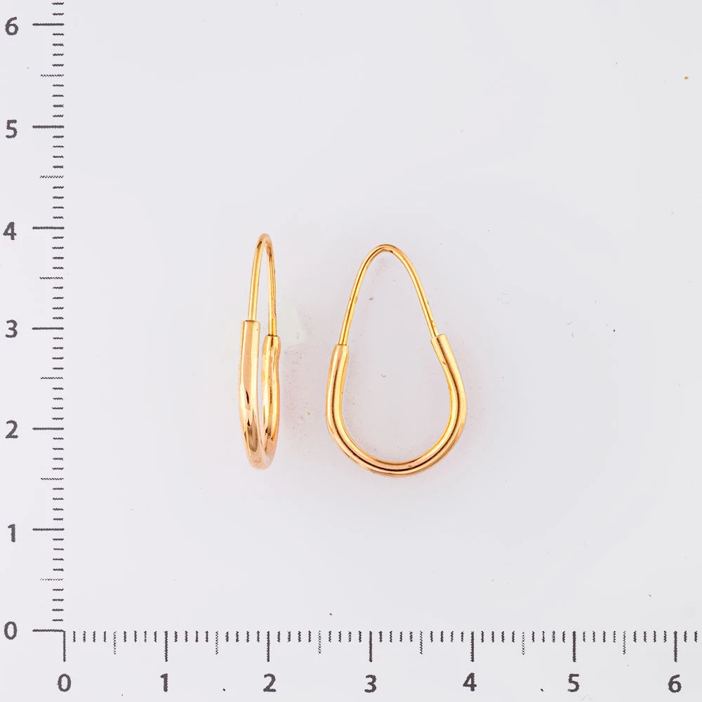 Серьги из красного золота 583 пробы