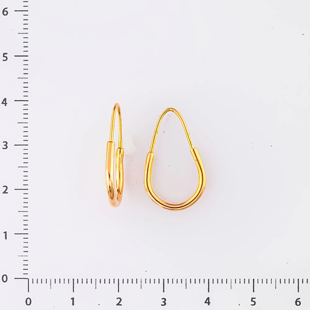 Серьги из красного золота 583 пробы