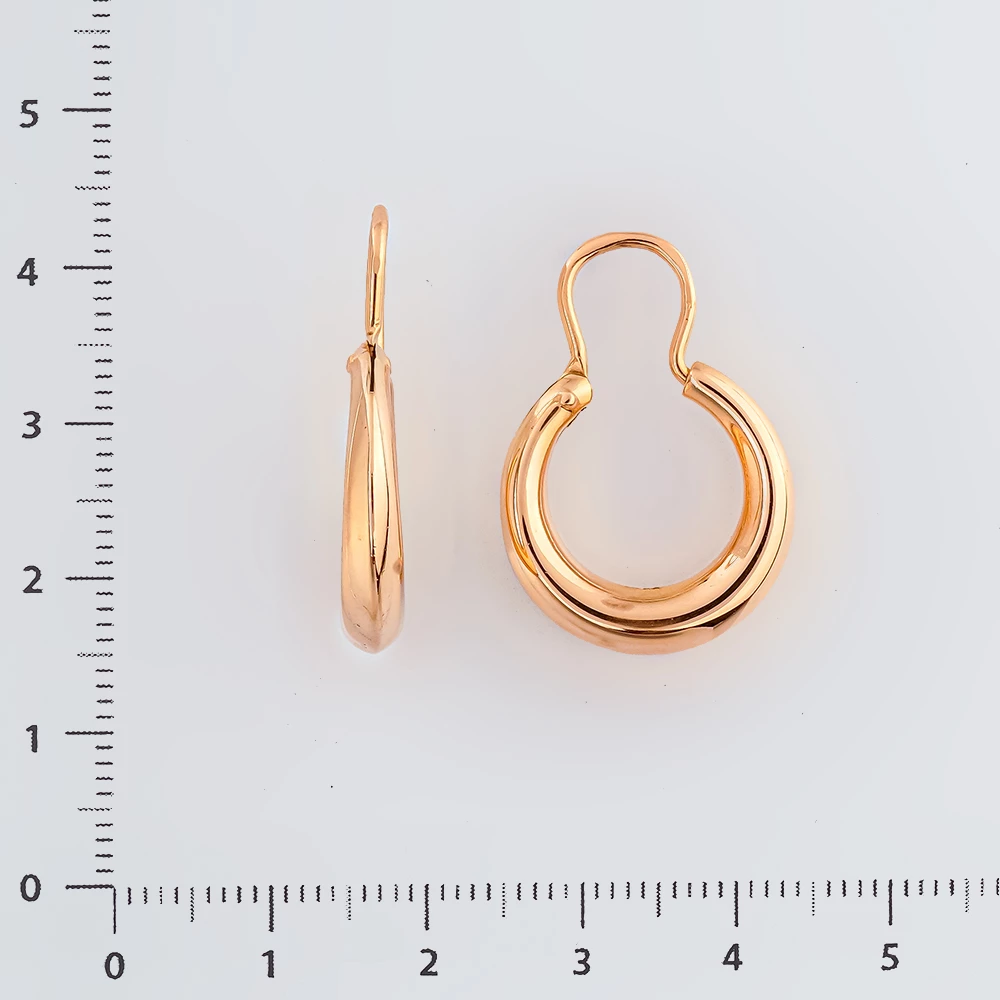 Серьги из красного золота 583 пробы