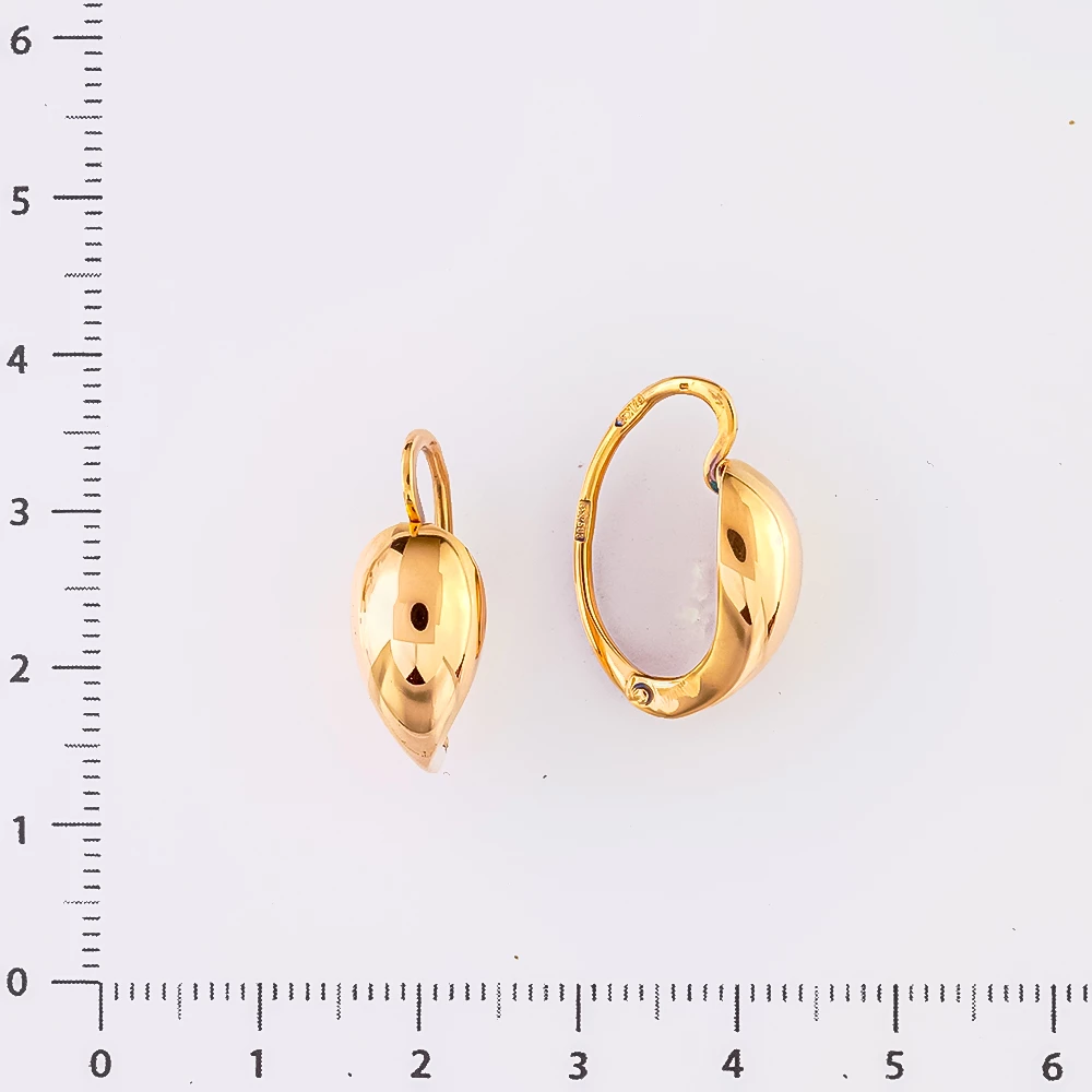 Серьги из красного золота 583 пробы