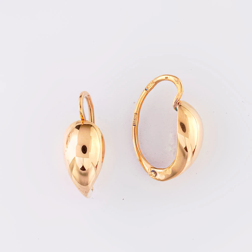 Серьги из красного золота 583 пробы