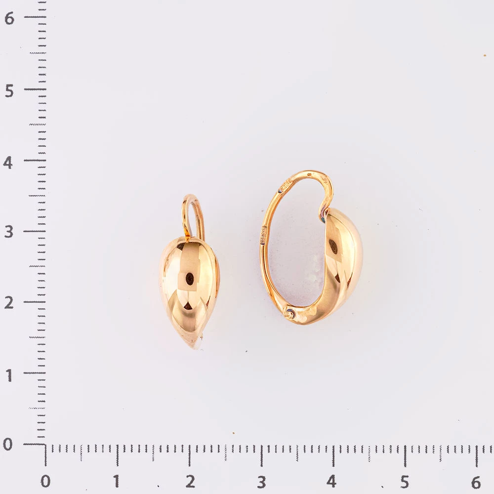 Серьги из красного золота 583 пробы