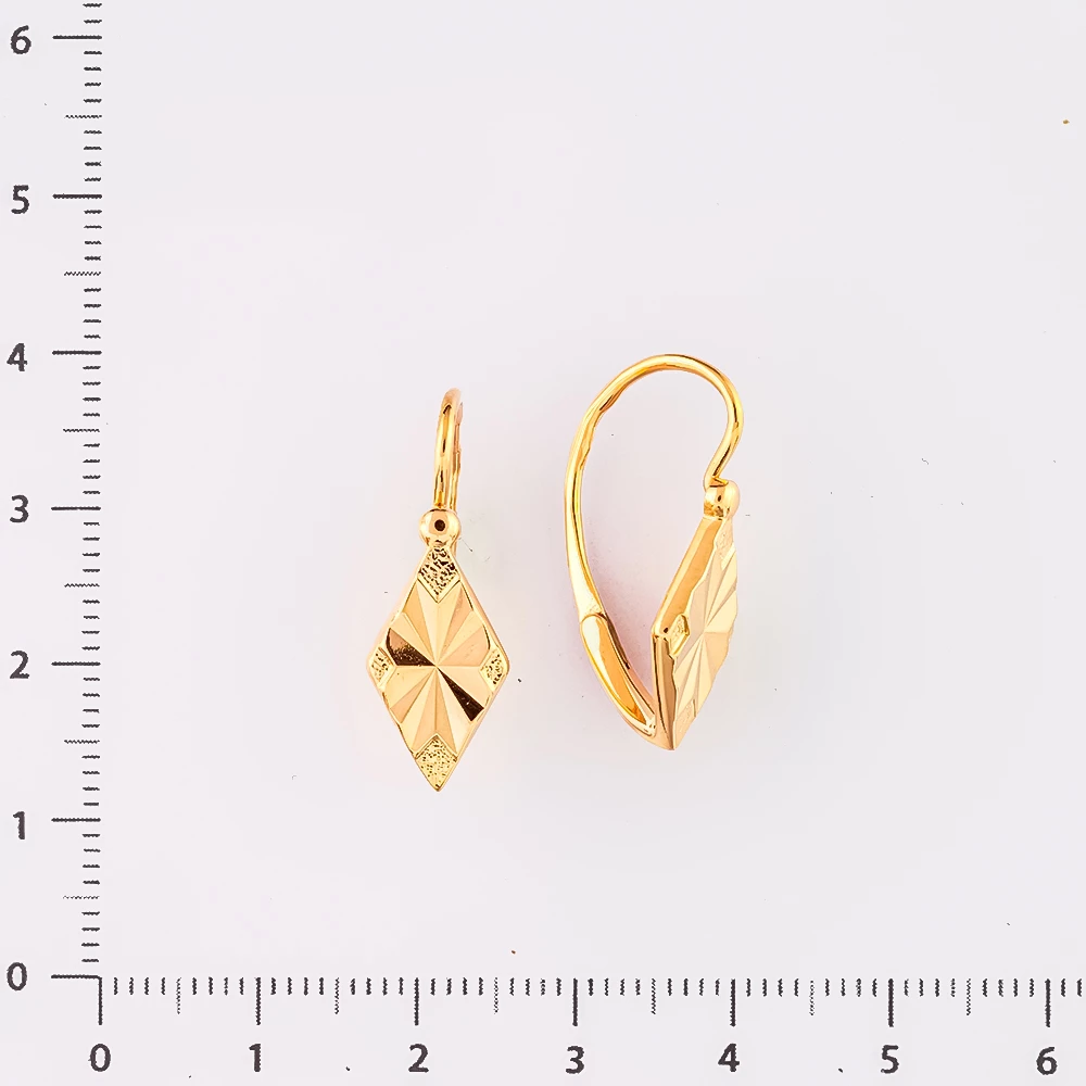Серьги из красного золота 583 пробы