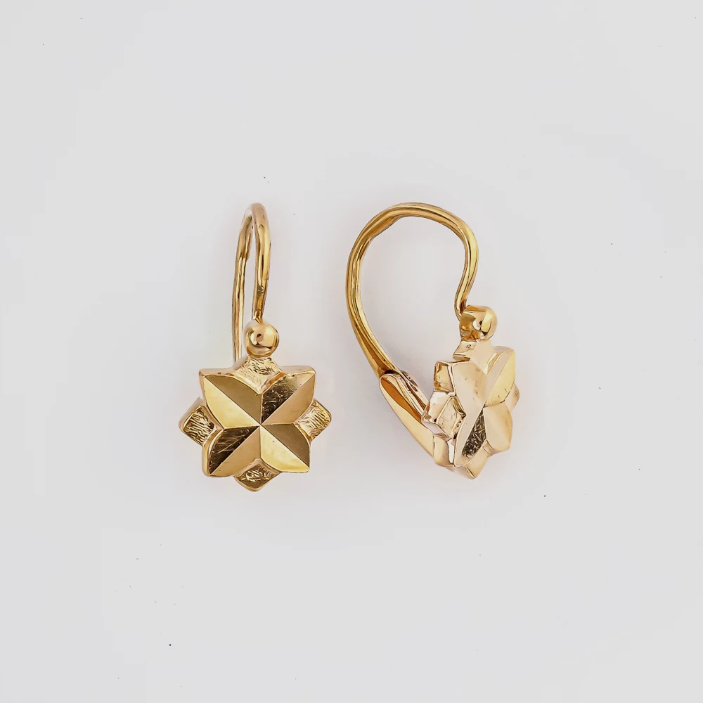 Серьги из красного золота 583 пробы
