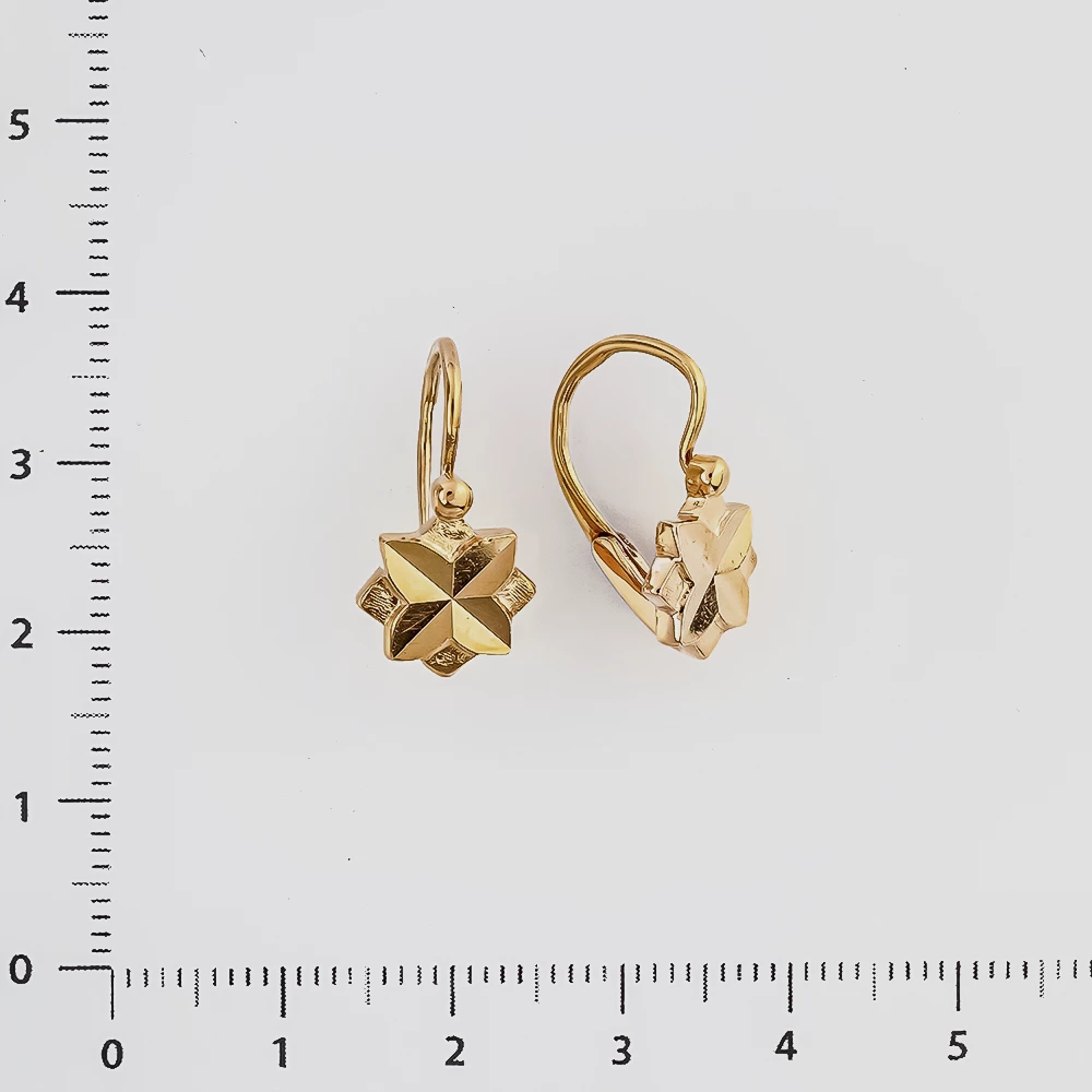 Серьги из красного золота 583 пробы