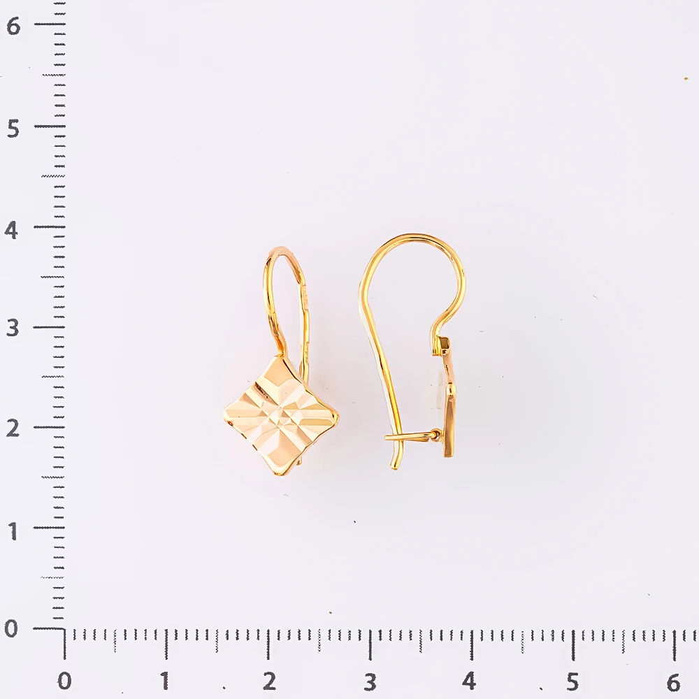 Серьги из красного золота 583 пробы
