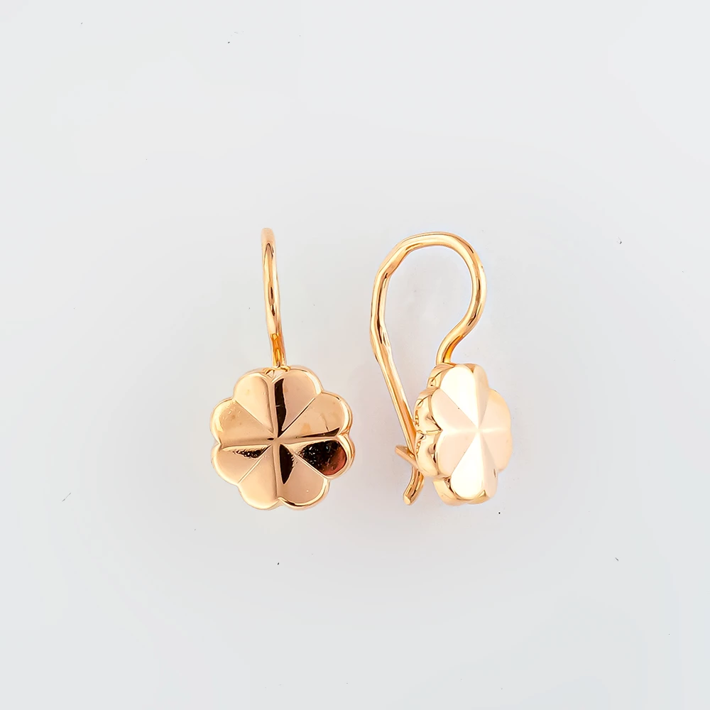 Серьги из красного золота 583 пробы