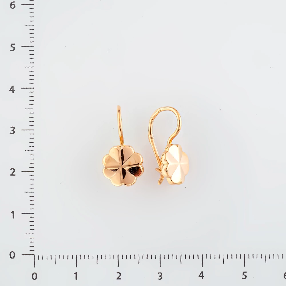 Серьги из красного золота 583 пробы