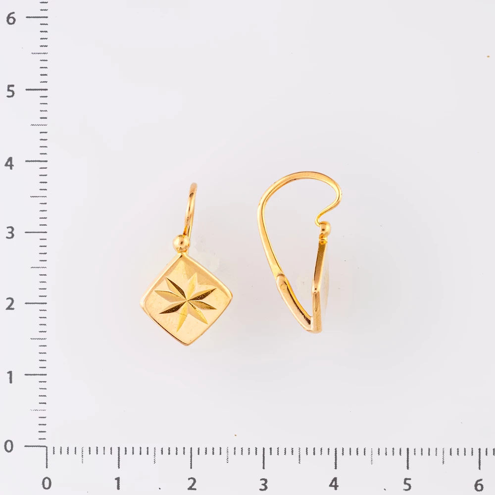Серьги из красного золота 583 пробы