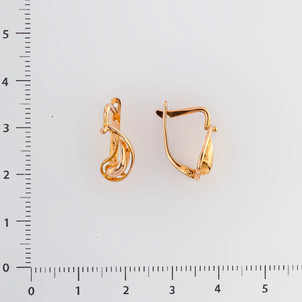 Серьги из красного золота 583 пробы