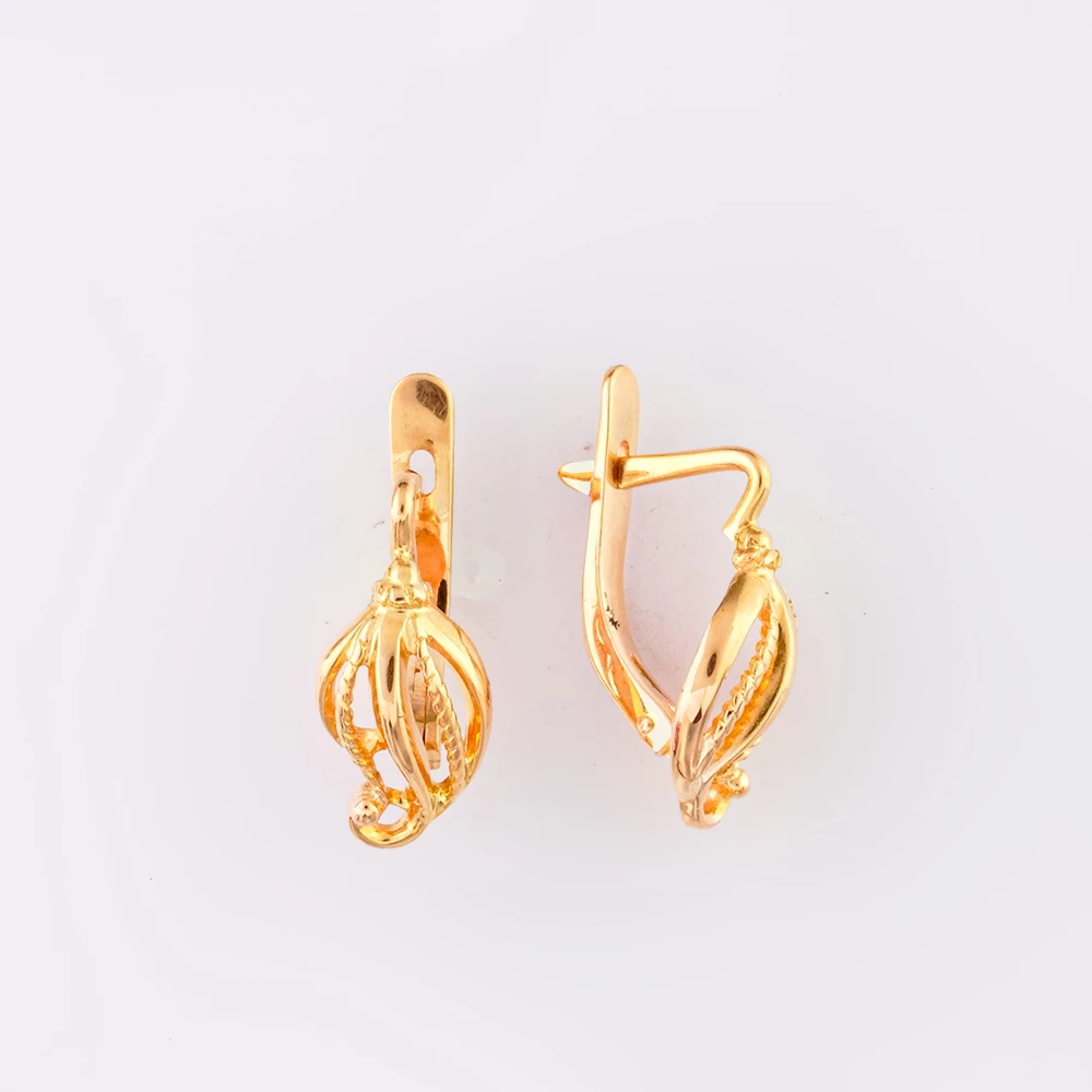 Серьги из красного золота 583 пробы