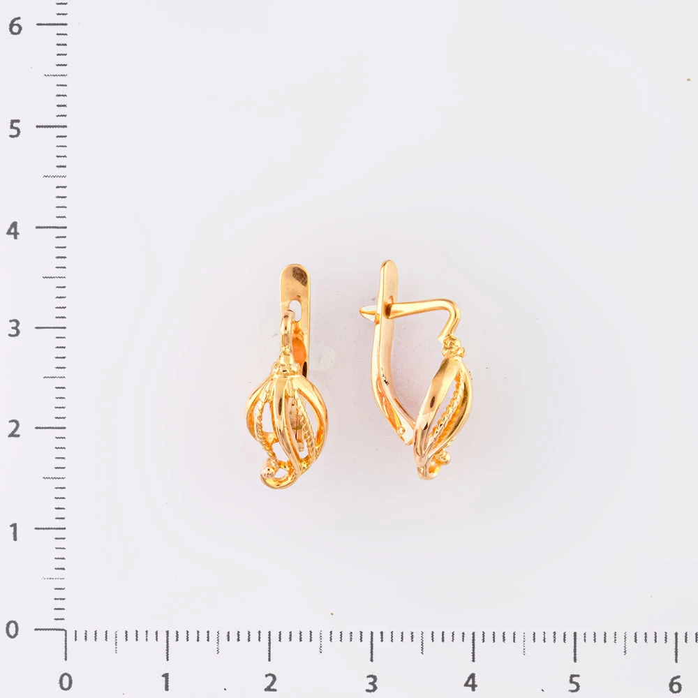 Серьги из красного золота 583 пробы