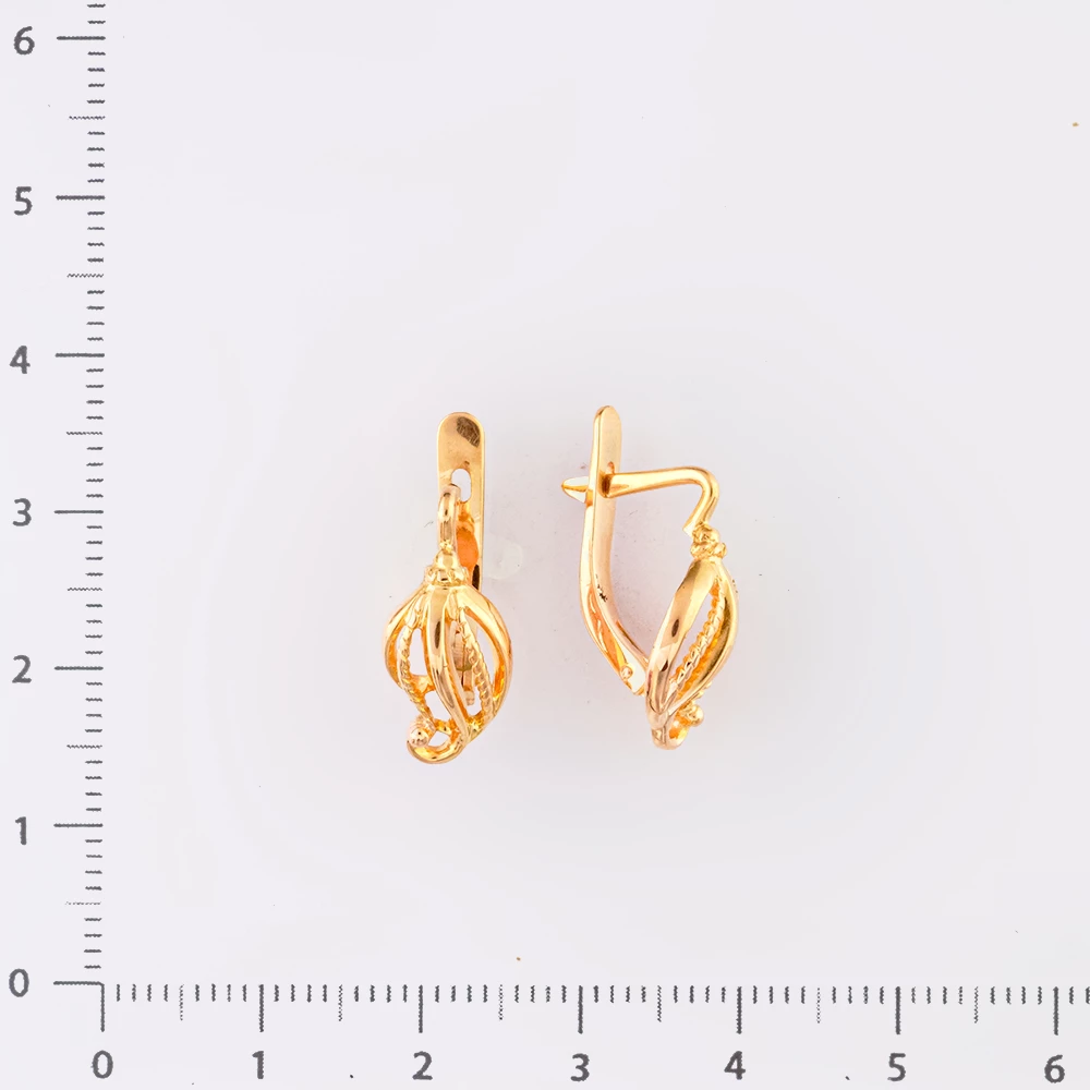 Серьги из красного золота 583 пробы