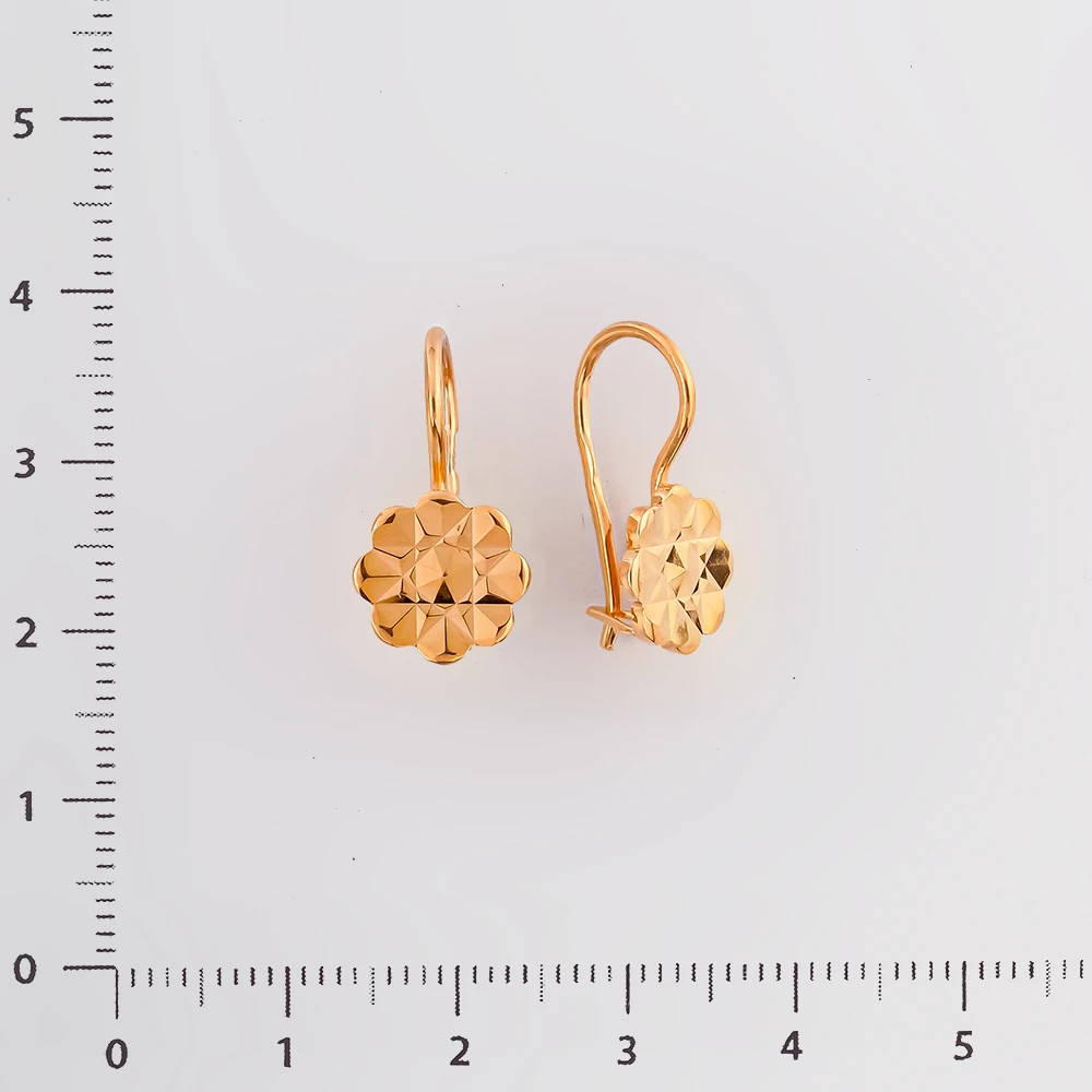 Серьги из красного золота 583 пробы