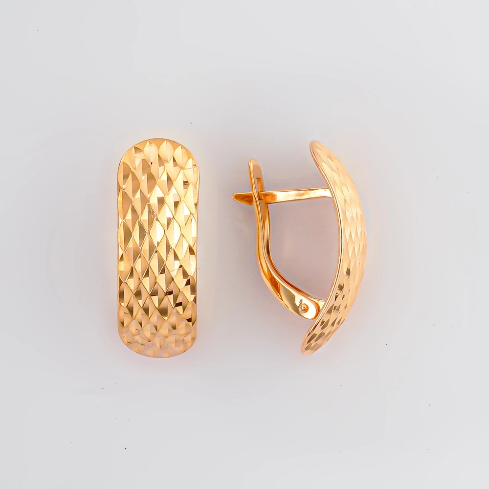 Серьги из красного золота 585 пробы