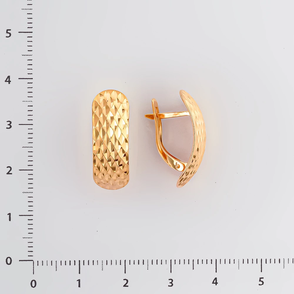 Серьги из красного золота 585 пробы