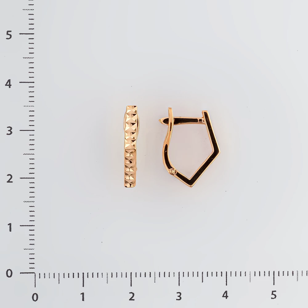 Серьги из красного золота 585 пробы