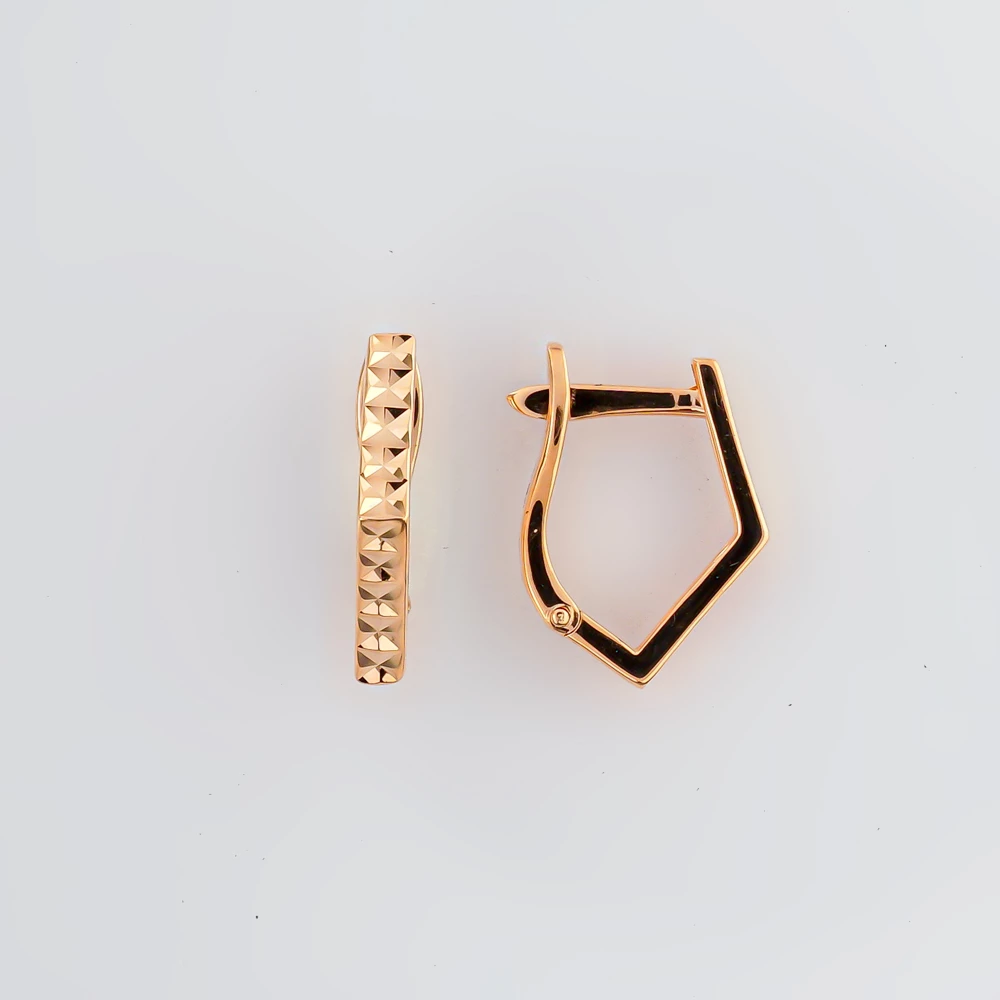 Серьги из красного золота 585 пробы