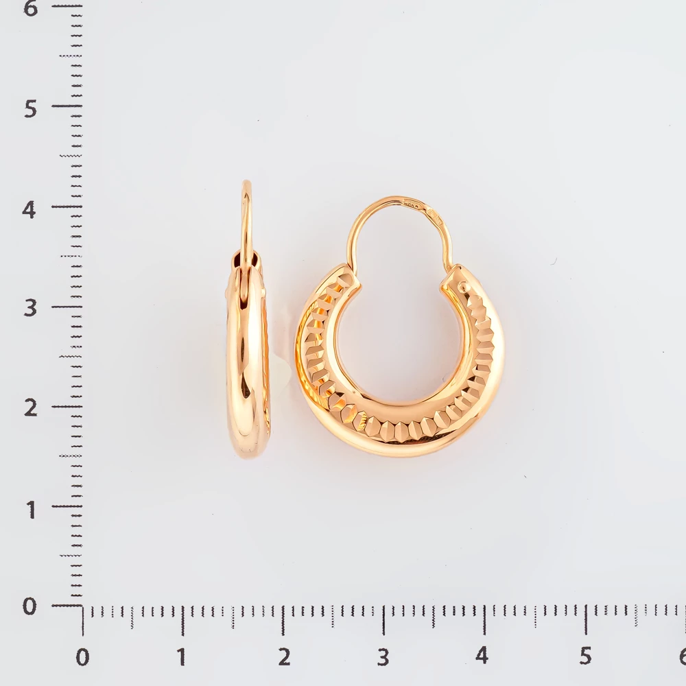 Серьги из красного золота 585 пробы