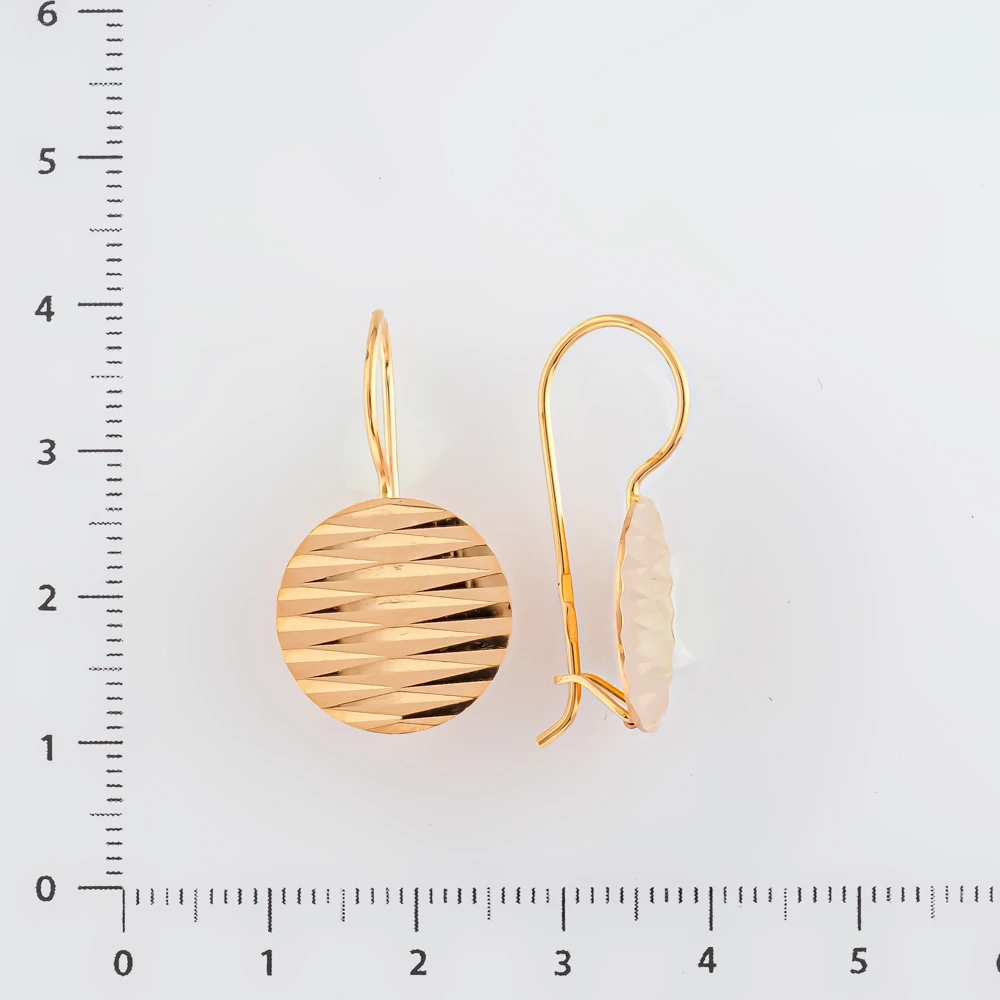 Серьги из красного золота 585 пробы