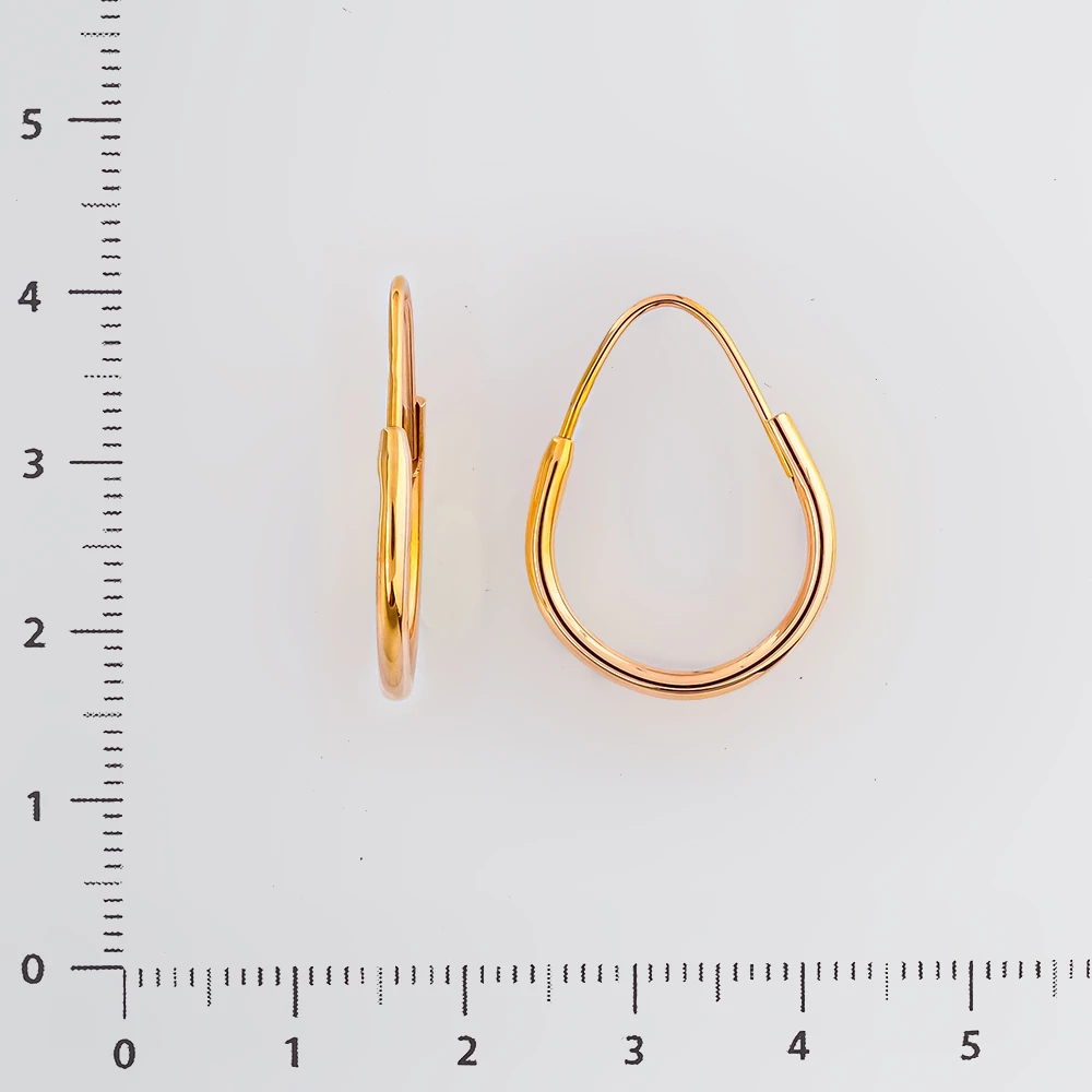 Серьги из красного золота 585 пробы