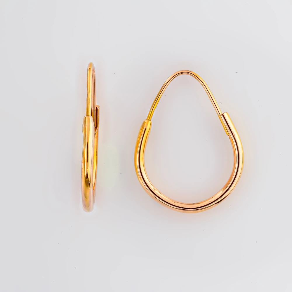 Серьги из красного золота 585 пробы