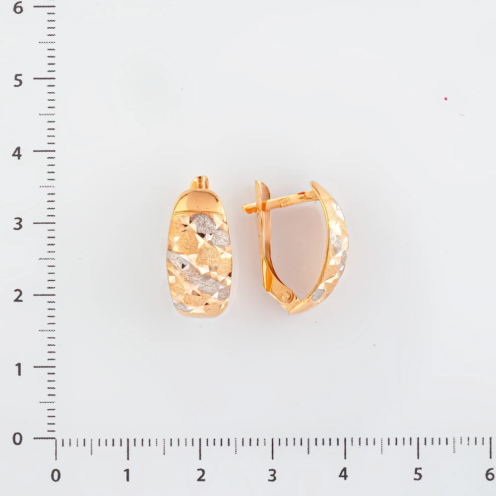 Серьги из красного золота 585 пробы