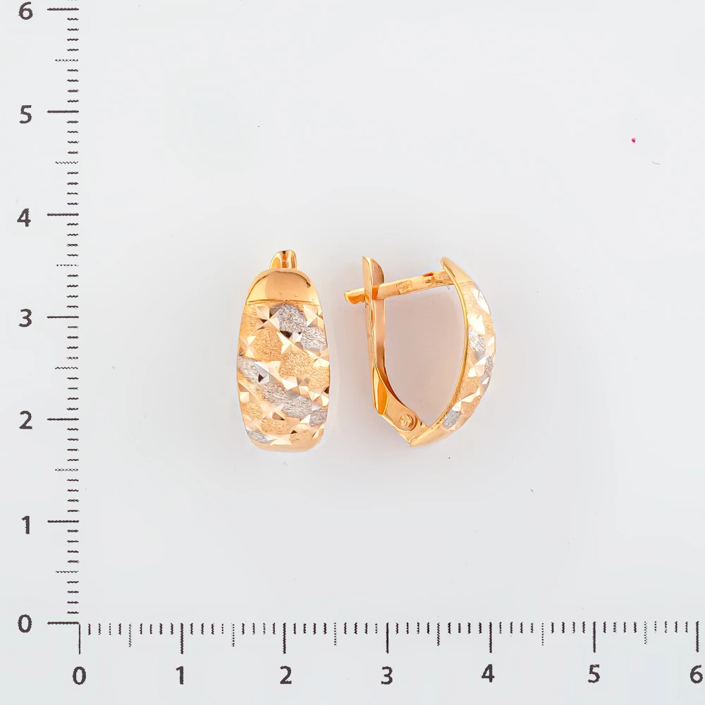 Серьги из красного золота 585 пробы