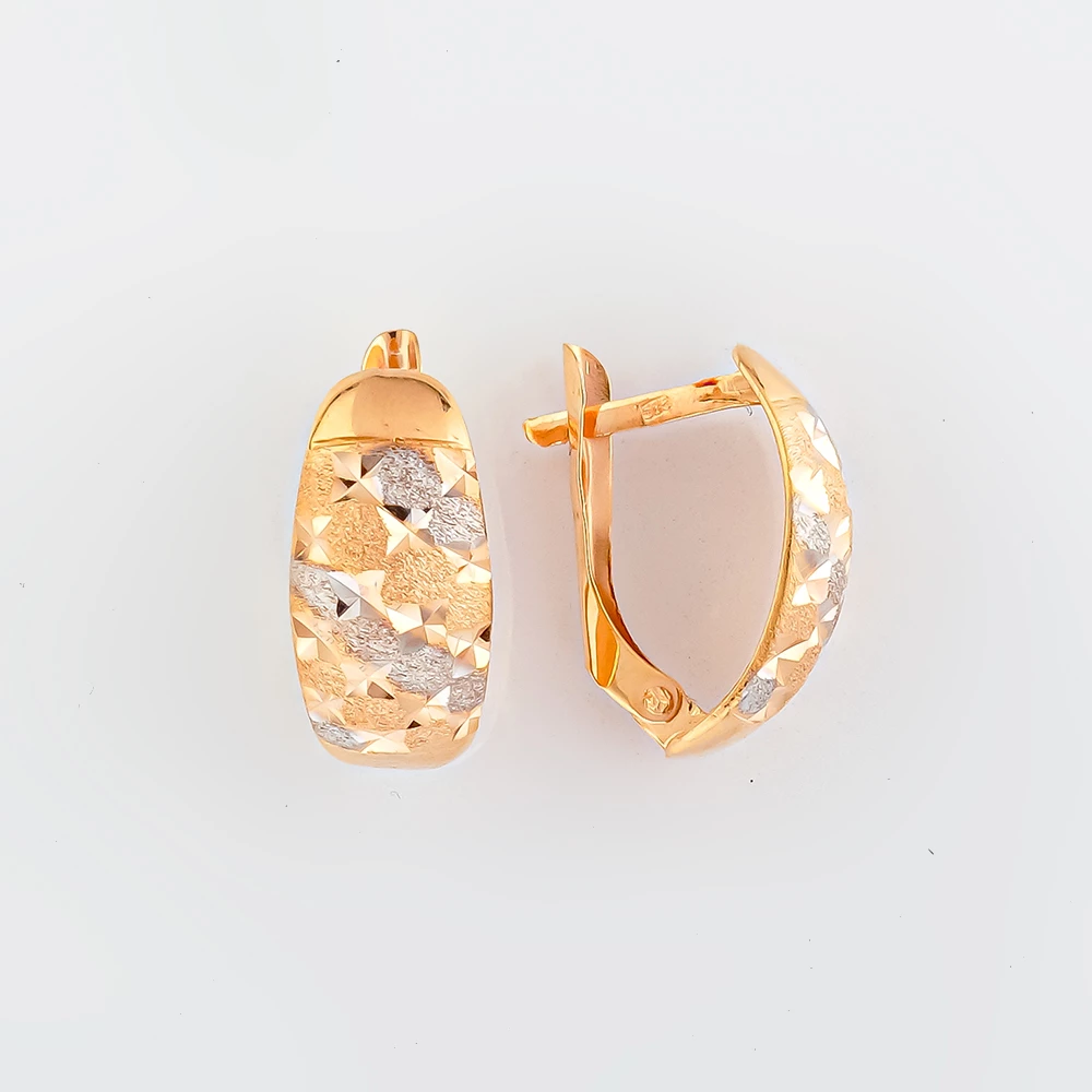 Серьги из красного золота 585 пробы